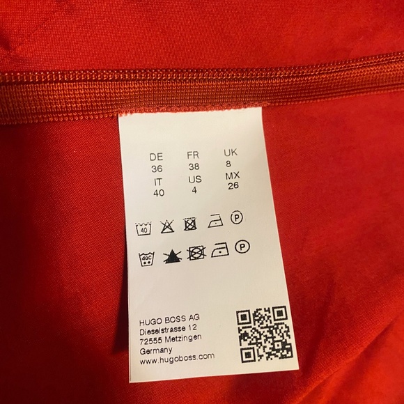 BOSS women's, red fitted shirt, size 4 - Picture 4 of 7